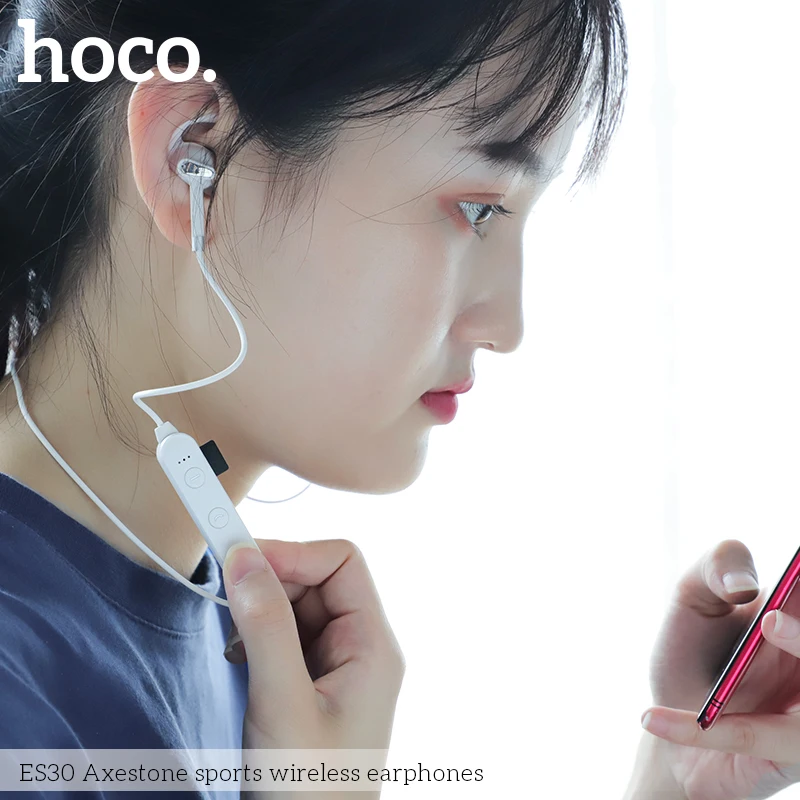 HOCO ES30 Спортивная bluetooth гарнитура поддерживает TF карты беспроводные двойные
