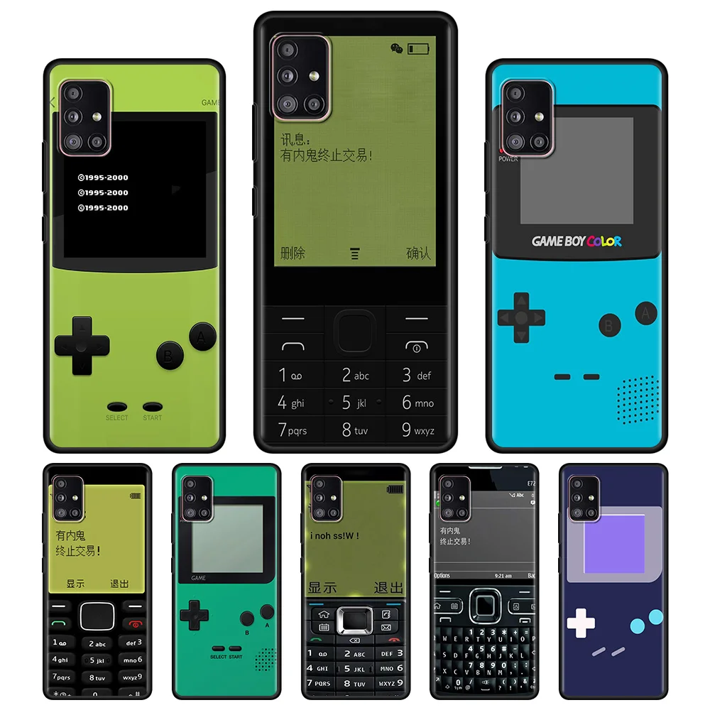 

Phone Case For Samsung Galaxy A71 A51 A41 A12 A21s A31 A02s A11 A01 A72 A42 A52 A32 A22 A02 Fundas Display Retro Gameboy