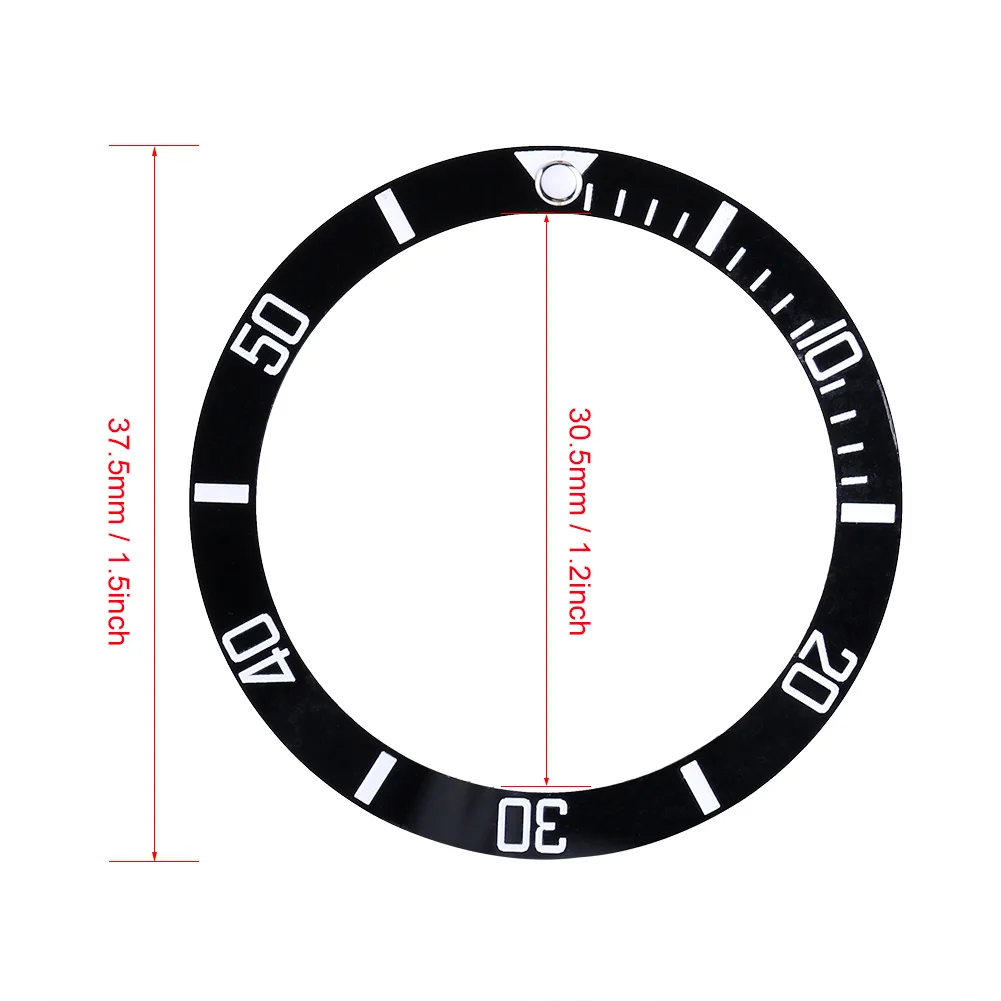 37 5 мм циферблата часов Алюминий петля рамка вкладыш кольцо Мужские часы запасная