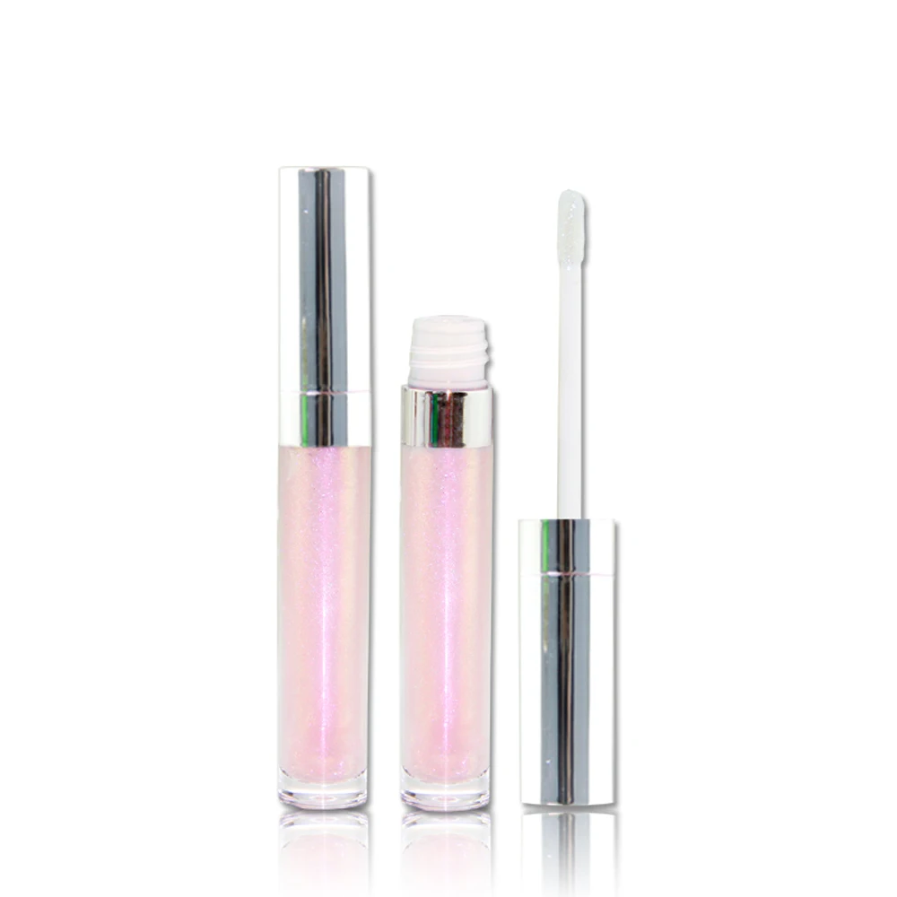 30 Piece Private Label Light Pink Liquid Lipstick Vegan Clear Starry Holographic Lip Gloss Korean Makeup Custom Logo |