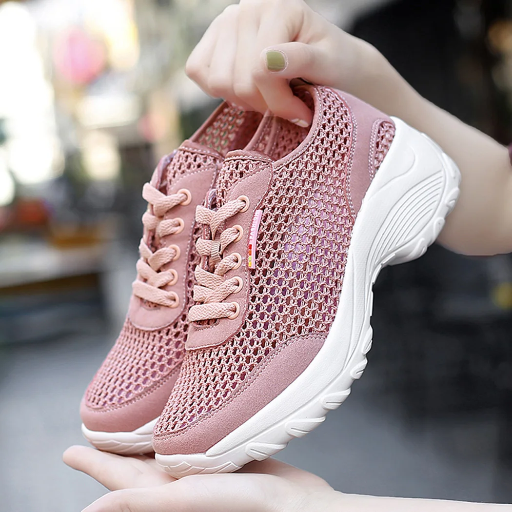 

Women Casual Shoes Fashion Breathable Walking Mesh Flat Shoes Woman White Sneakers Women Tenis Feminino Female Shoes