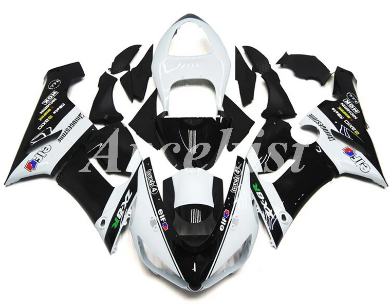 

4 Free Gifts New ABS Motorcycle Fairings Kit Fit for kawasaki Ninja ZX6R 636 2005 2006 6R 05 06 ZX-6R Fairing set black white