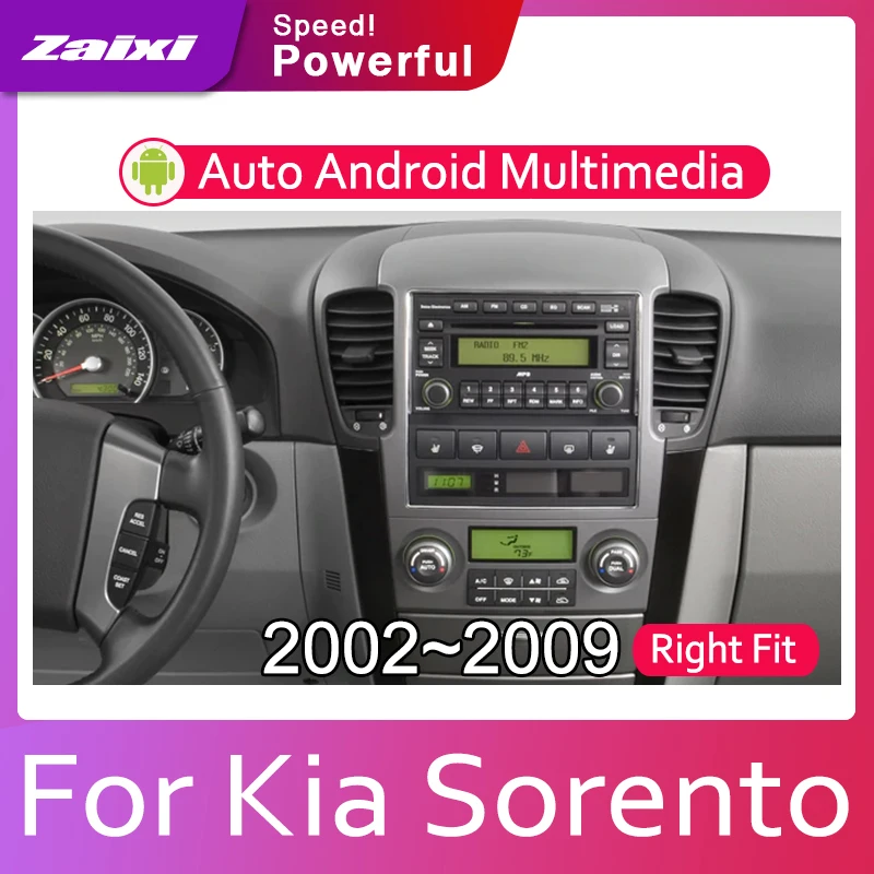 ZaiXi 7 HD 1080P IPS ЖК экран Android 8 Core для Kia Sorento 2002 ~ 2009 автомобильное радио BT 3G4G WIFI AUX USB GPS