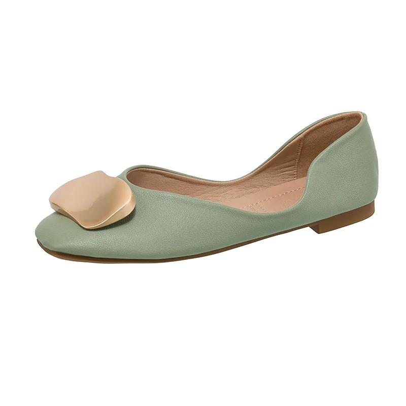 

Женские туфли на плоской подошве, повседневные туфли с мягкой подошвой в стиле ретро, большой размер 43, для весны и осени, 2021