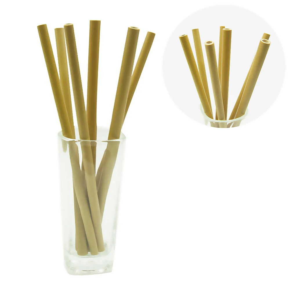 20 см Бамбуковые экологически чистые питьевые соломинки 10 Многоразовые