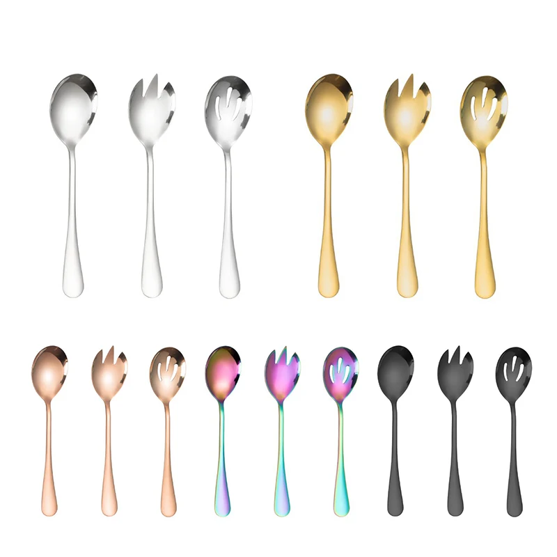 

Kitchen Tableware Set Knife Fork Spoon Flatware Set Salad Spoons Gold Dinnerware Set Stainless Steel Dishwasher Safe Cutlery Set