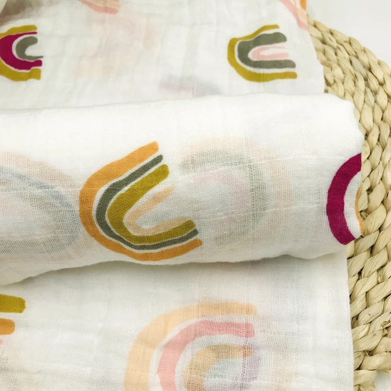 

Coffee Color Leaves 100% Cotton Blanket Muslin Swaddle Wrap Baby Blankets For Newborn Swaddling Muslin Diaper Stroller Cover