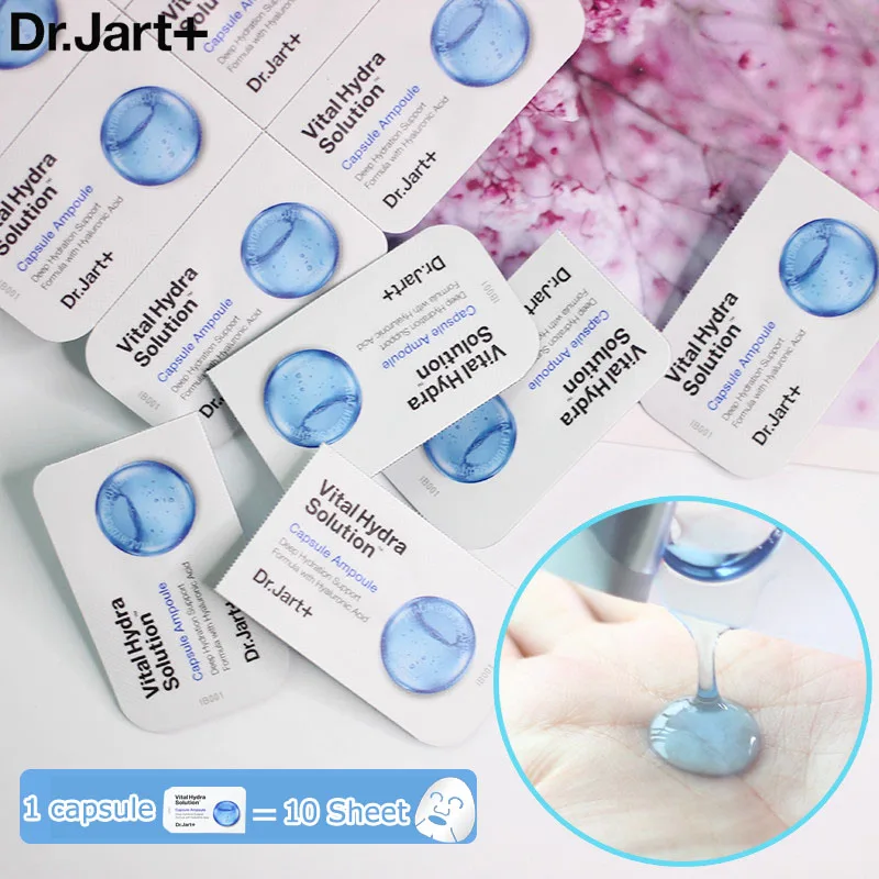 Капсула Dr.Jart + Vital Hydra отбеливающая лицевая сыворотка с гиалуроновой кислотой