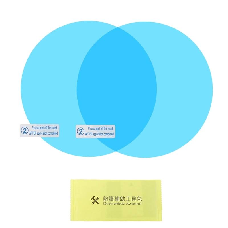 

2 Pcs Car Rear View Mirror Rainproof Film Anti-Fog Clear Protective Sticker