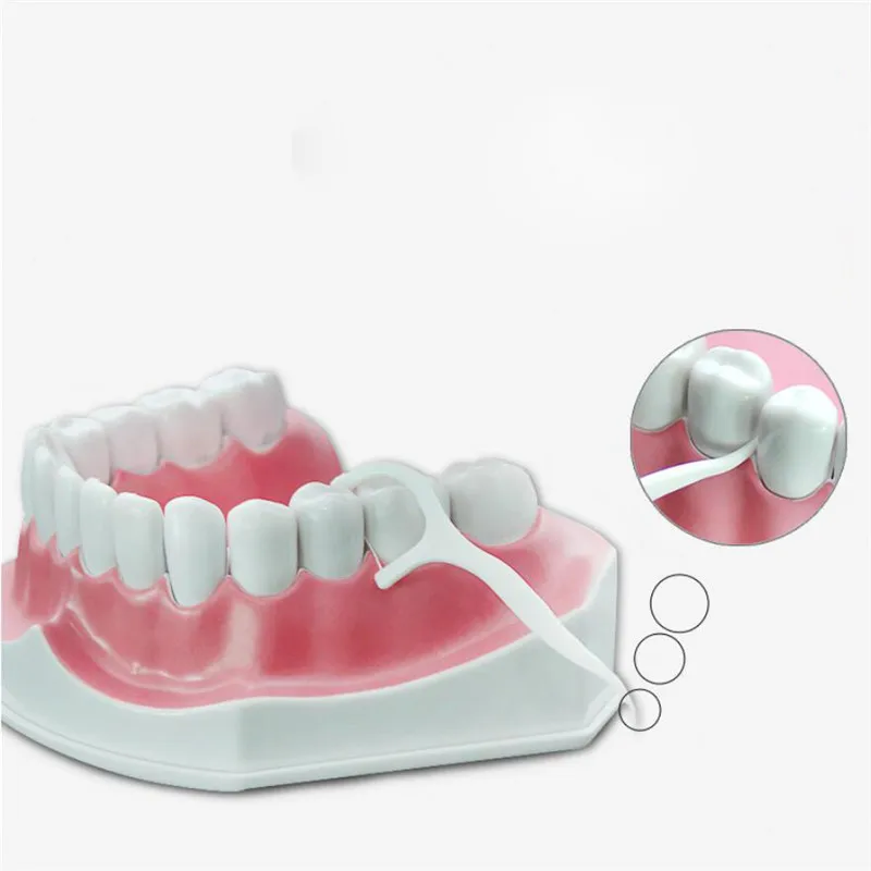50pcs Dental Floss Flosser Picks Teeth Toothpicks Stick Tooth Clean Oral Care 7.5cm For Cleaning Toothpick | Красота и здоровье
