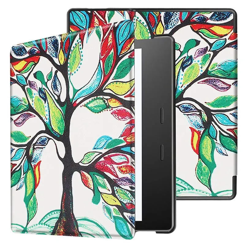 Happiness tree Автоматический чехол для сна/пробуждения для " Kindle Oasis 2/3( и релиз) читалка для Amazon Kindle Oasis 3 Магнитный чехол - Цвет: Happiness tree