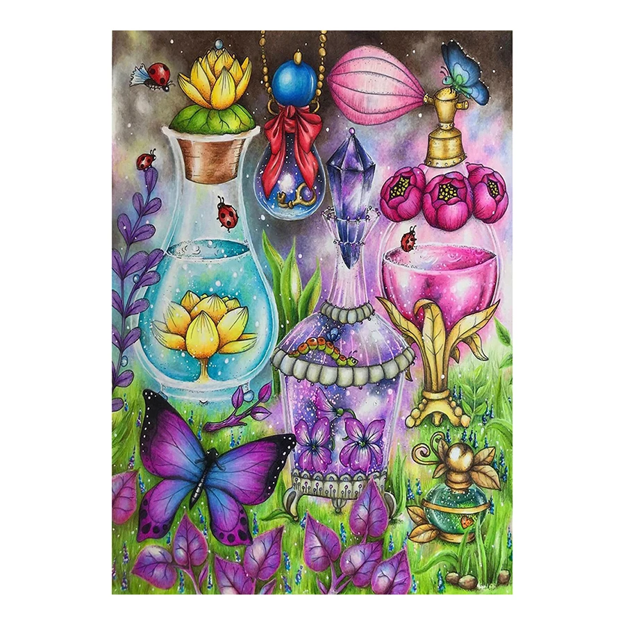 

Colorful Butterfly Flower 5D DIY Full Round Square Drill Rhinestones Diamond Painting Mosaic Kits Art Craft Home Decor Gifts
