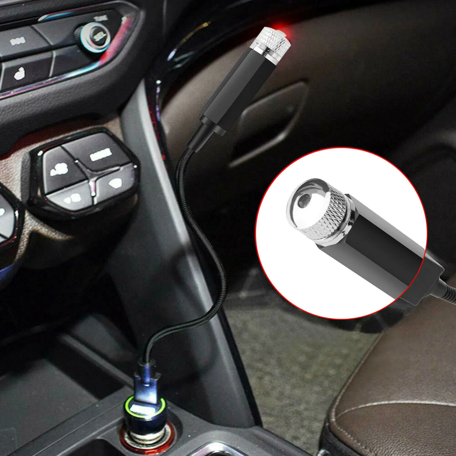 

Romantic Night Light Small Size Star Starry 1PC Ambient Atmosphere Car Decoration