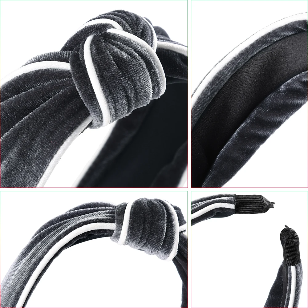 

MOLANS New Autumn And Winter Solid Velvet Hair Hoop Women Fashion Knotted Hair Band 2020 Hair Accessories Headwear