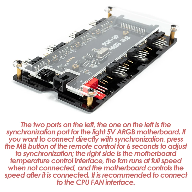 UTHAI компьютерный компонент RGB вентилятор управления Лер контроль температуры