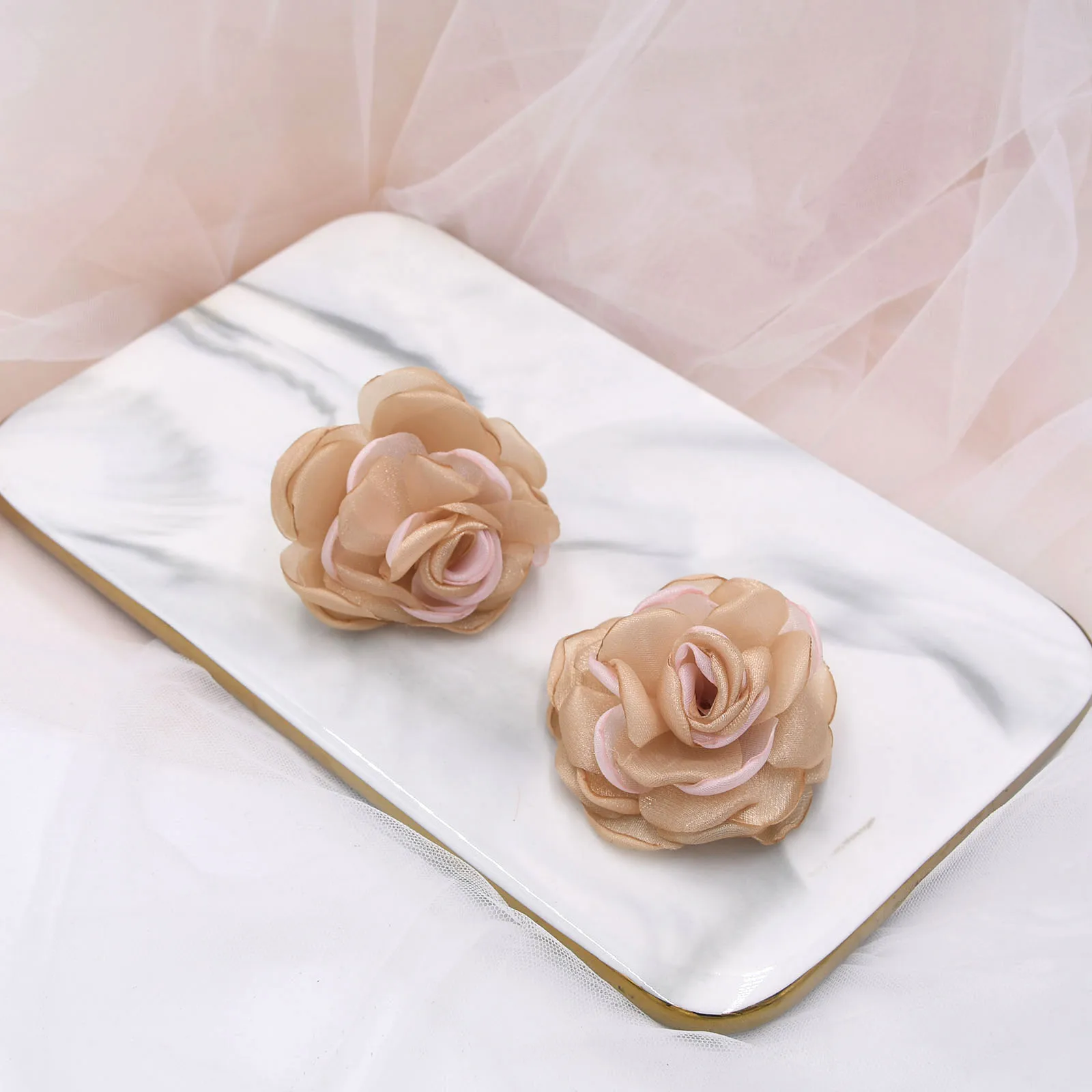 

TOPQUEEN AX15 2PCS High heel shoe flower Large flower decoration Wedding party decoration Shoe buckle shoes