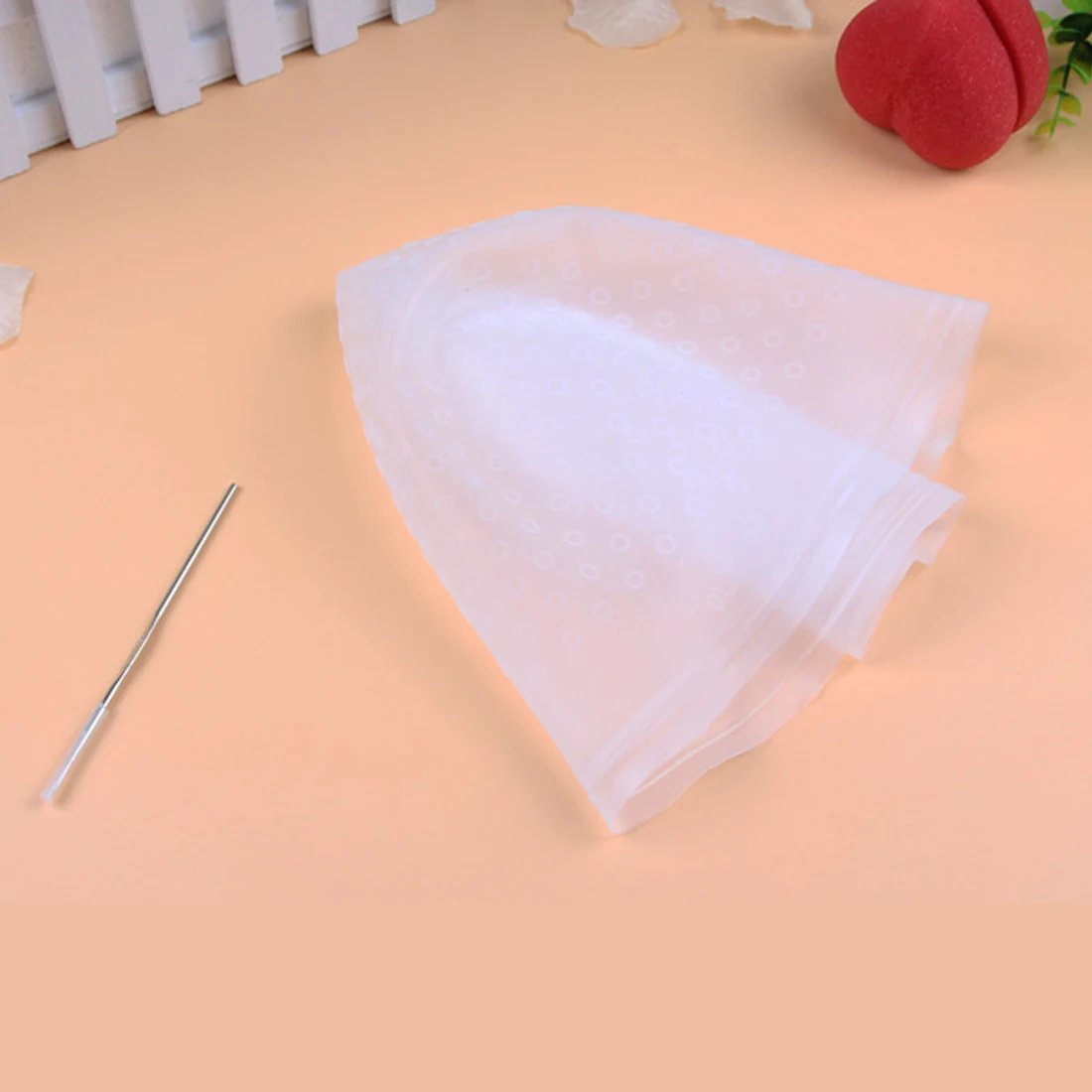 

Silicone Hair Coloring Cap Set With Hook Salon Hair Dye Cap Highlighting Dye Cap Tipping Color Styling Professional Tools