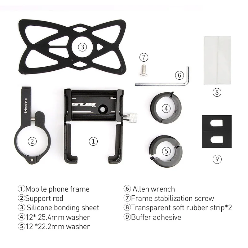 gub p10 aluminum alloy bicycle mobile phone holder for electric bike motorcycle m365 enhanced four claw design phone stand mount free global shipping