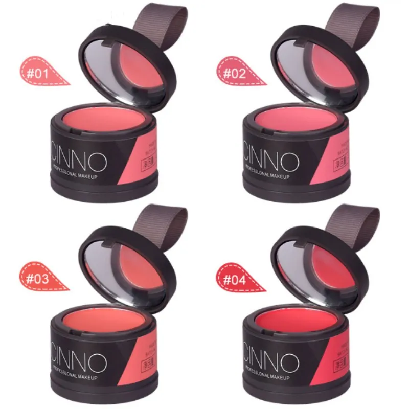 1 шт. 4 цвета профессиональный макияж румяна осметическая натуральная основа