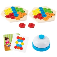 new thinking battle jigsaw puzzle board brain power logic development wooden wooden toy parent child interactive learning game