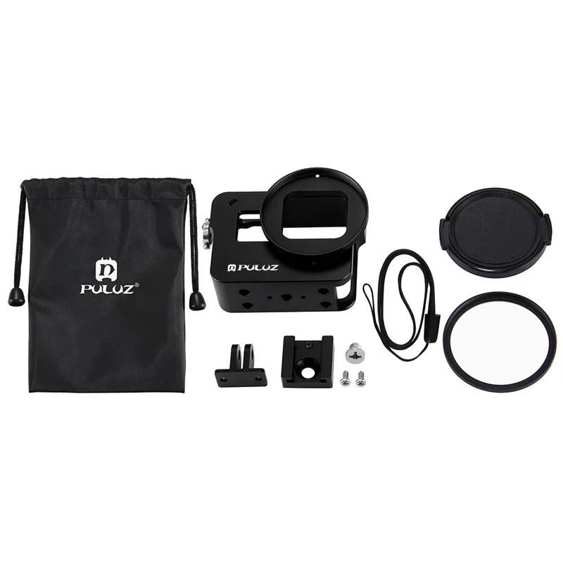 Стандартная защитная рамка чехол для GoPro Прочный с 52 мм УФ фильтром объектива