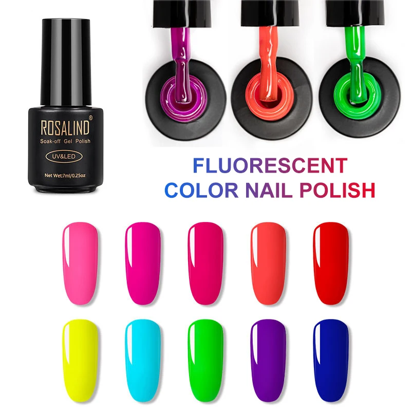 Флуоресцентный лак для ногтей 10 цветов фототерапия гель Высокое качество клей