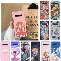 cardcaptor sakura anime soft phone case for samsung a32 a21 a22 m51 m10s m30s m31s m21 a12 a02s a01 a30s a50s m11 note 8 9 cover