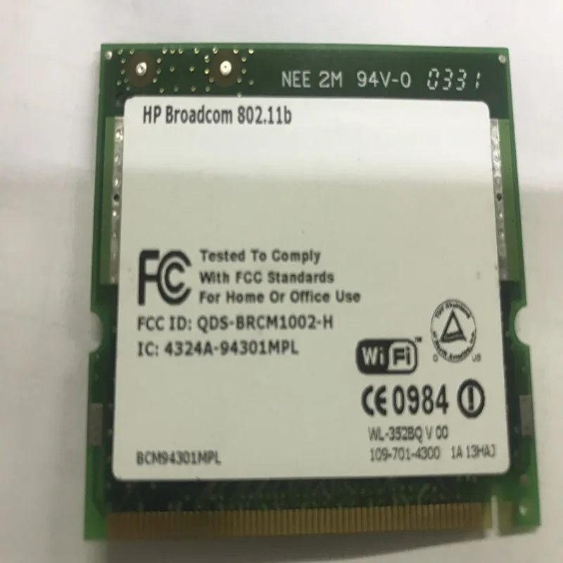TWJ332005R BCM94301MPL REV 2 HP BROADCOM 802.11B WL-352BQ V 00 WIFI module QDS-BRCM1002-Hnew | Электронные компоненты и