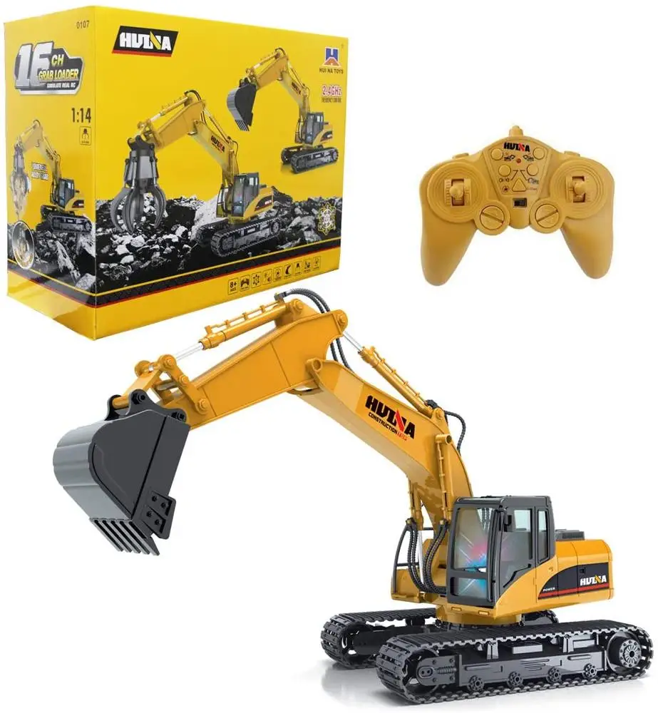 

Huina 1350 1:12 RC Truck 15 Channel 2.4G RC Excavator Charging Rc Car Truck With Battery RTG Toys For kids gift