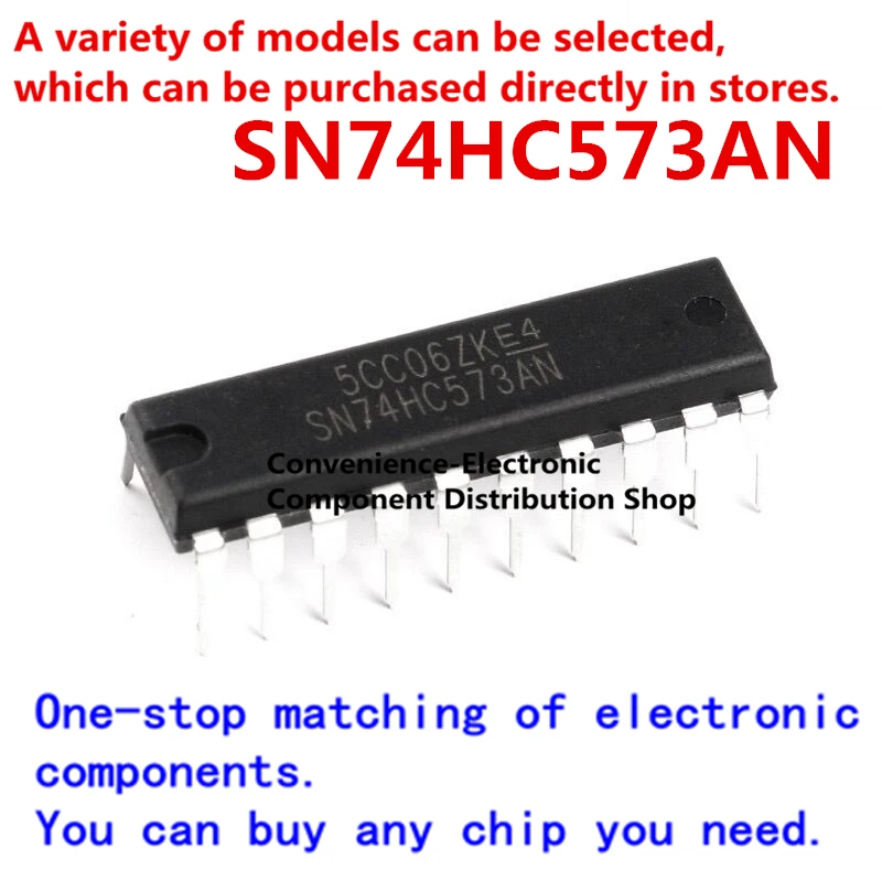

10PCS/PACK Eight class d flip-flops with SN74HC573AN SN74HC573N 74HC573AN clock enable input DIP