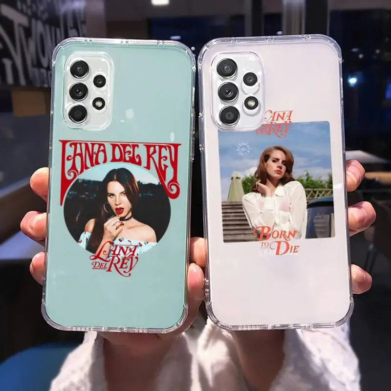 

lana del rey Phone Case Transparent For Samsung A51 A50 A71 A70 A81 M60S Note S21 S 20 10 9 8 11 E Plus Ultra