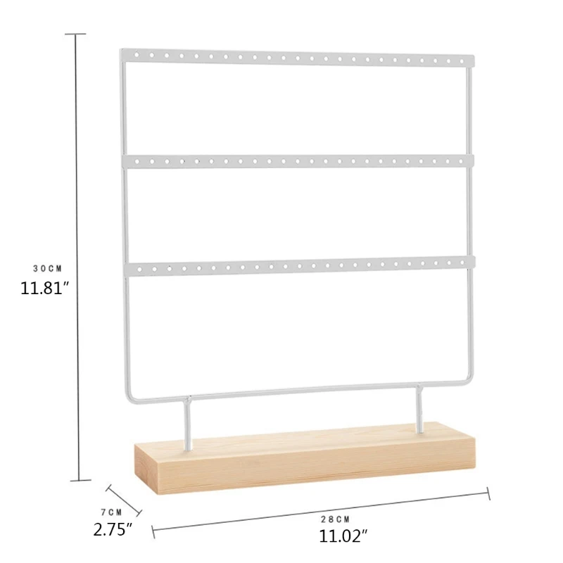 

G2AF Three-layer Wrought Iron Earring Display Stand Jewelry Showcase Display Stand