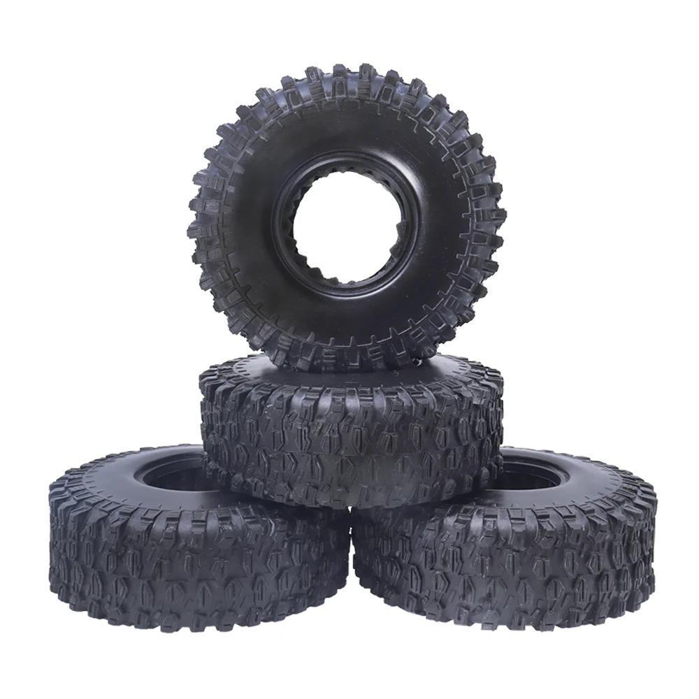 

4Pcs 1:10 RC Car Tire 1.9 Inch 120mm Tyre for 1/10 Rock Crawler Axial SCX10 Axial SCX10 90047 D90 D110 TF2 Traxxas TRX-4