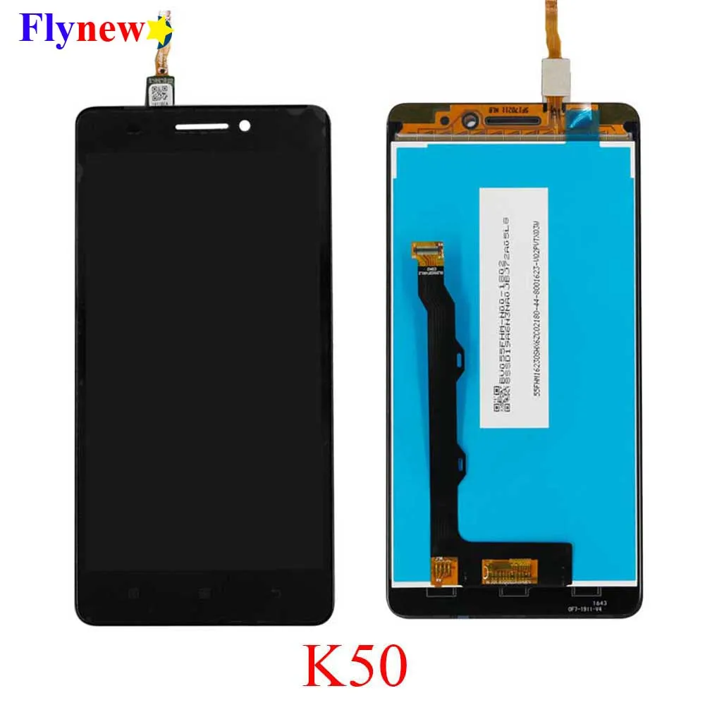ЖК дисплей 5 дюйма для Lenovo K50 T5 K3 Note сенсорный экран с цифровым преобразователем в