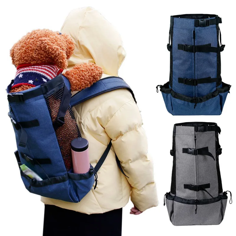 

Outdoor Travel Puppy Comfortable Backpack Carrier Bag For Large Dogs Golden Bulldog Supplies Breathable Anti-suffocation