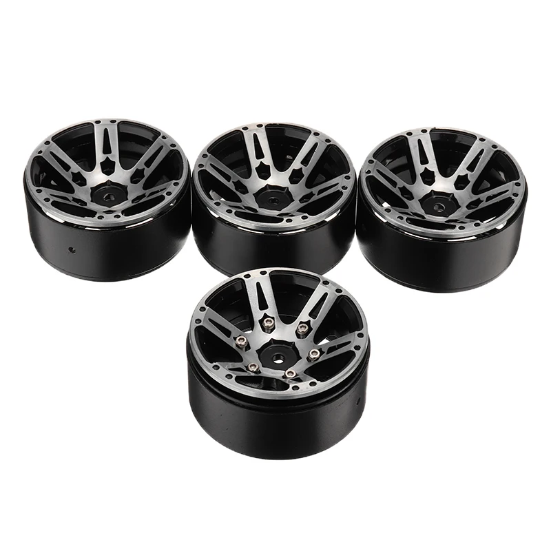 

4pcs Metal Heavy Duty 1.9inch Wheel Rims Tire Hub for 1/10 RC Crawler Car Remote Control Toys Parts Accessories