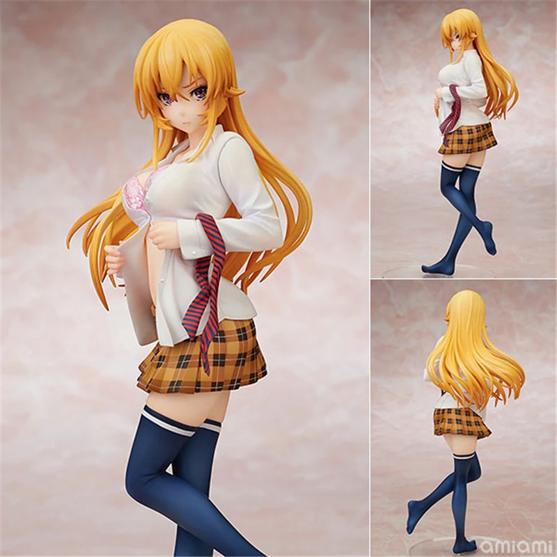 

Симпатичные Аниме Shokugeki no Soma Erina Nakiri стоячие Ver. Экшн-фигурка из ПВХ, Коллекционная модель, детские игрушки, куклы, подарки