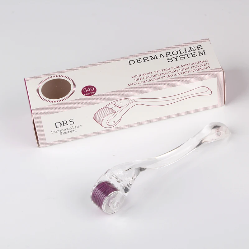 DRS 540 Дерма ролик микро иглы мезороллер микроиглы для ухода за кожей лечение выпадения волос ручка