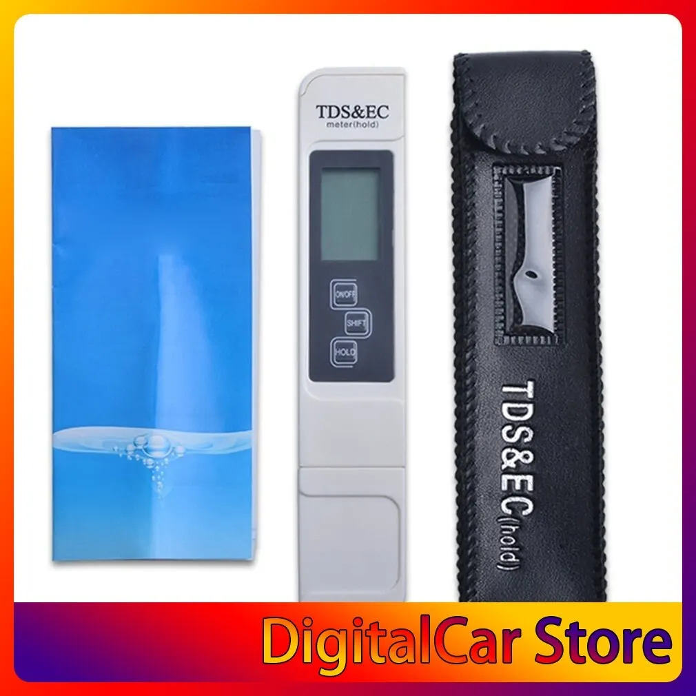 

Portable Digital 3 in 1 TDS/EC/Temp Meter Aquarium Water Quality Purity Conductivity Tester Pen Filter Measuring