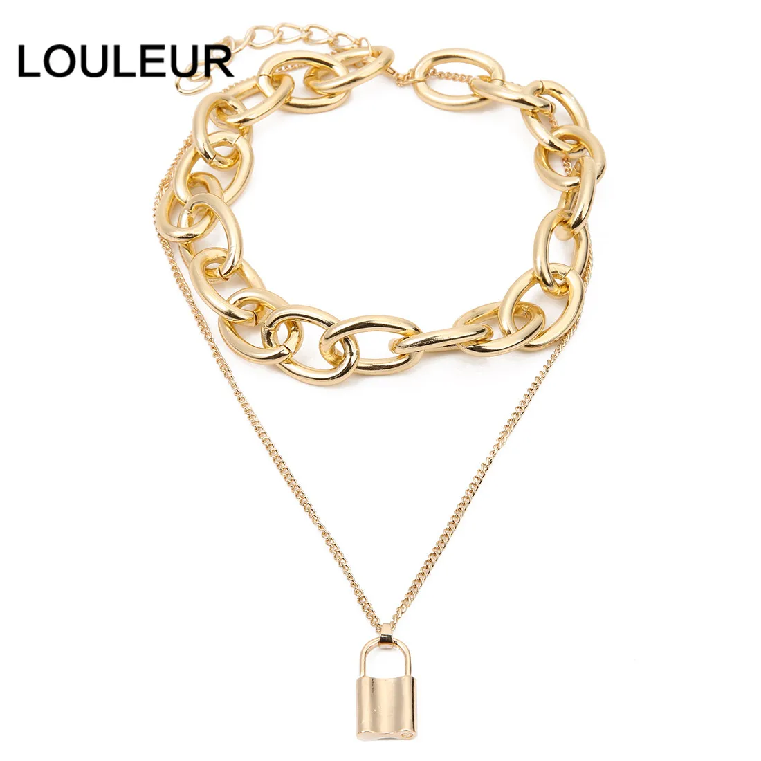 Louleur роскошные серебряные золотые браслеты с замком для ключей, очаровательные браслеты в виде сердца, браслеты для женщин и мужчин, широкая кубинская цепочка, ювелирные изделия из Дубаи