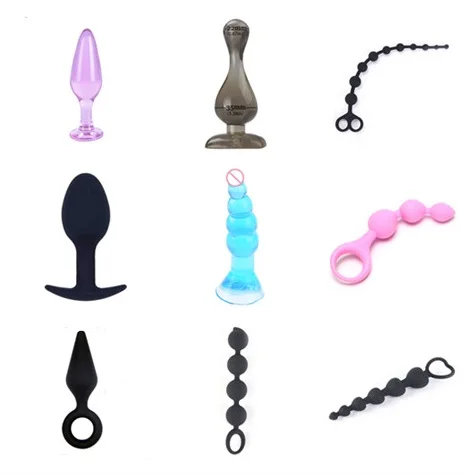 Силиконовый Анальная пробка Анальный вибратор простаты массажный фаллоимитатор