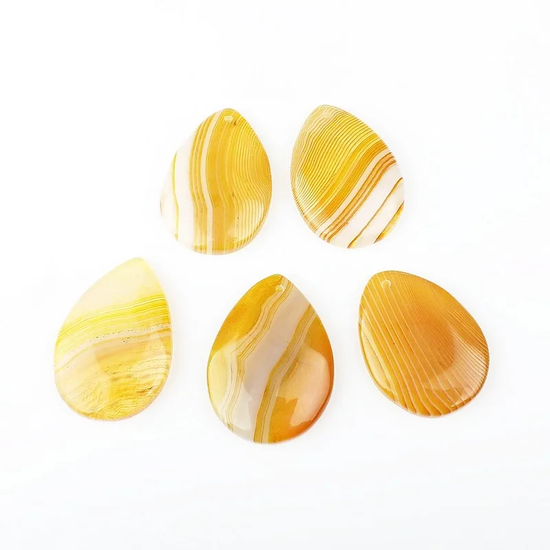 

5pc/bag Natural Stone Agate Pendant Smooth Agate Pendant Mixed Color Natural Agate Irregular DIY Necklace Jewelry Accessories