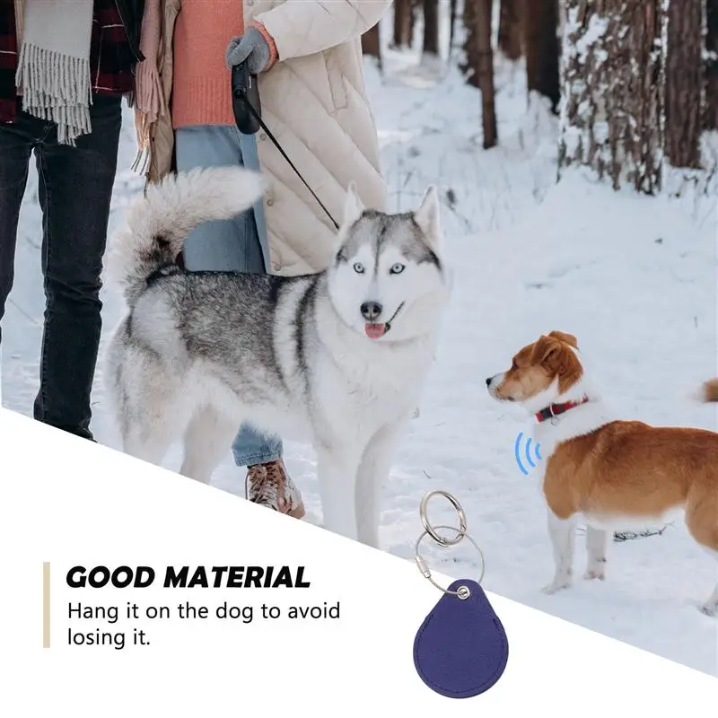 

1Pc Shockproof Protective Cover Leather Tracer Case Compatible for AirTags