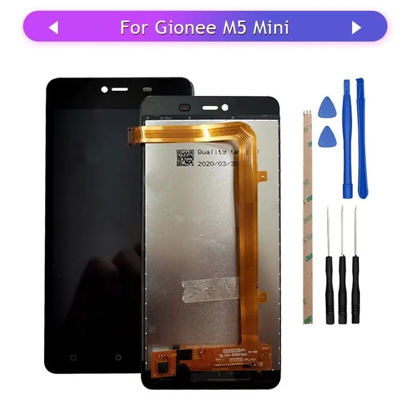 100% тест для Gionee M5 Мини ЖК дисплей с кодирующий преобразователь сенсорного экрана