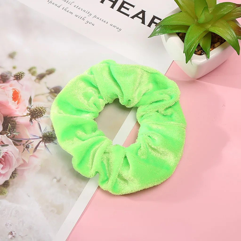 1 шт. Velluto Scrunchies Fasce Accessori Per Capelli Donne Ragazze Capelli Elastici Cravatta In Gomma anello corda per cape