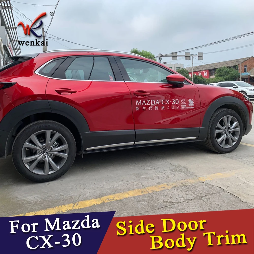 ABS Хромированная Боковая дверь корпус формовочная Накладка для Mazda CX 30 2020