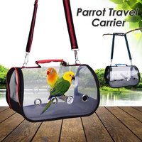 bird carrier cage outdoor bird transport cage bird travel carrier breathable space parrot go out backpack multi functional bird