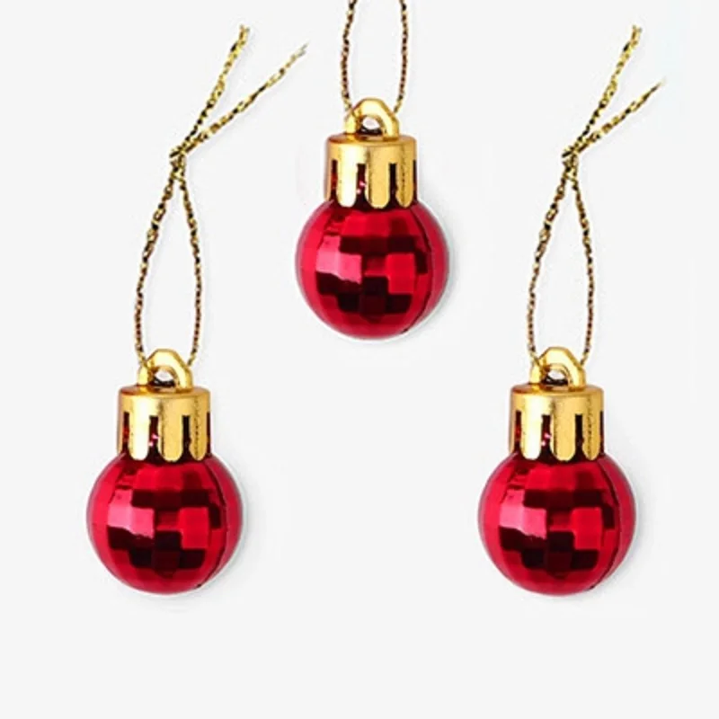 6Pcs Christmas Bell Decoration Tree Pendant Jewelry New Year Gift Box Pine Cone |