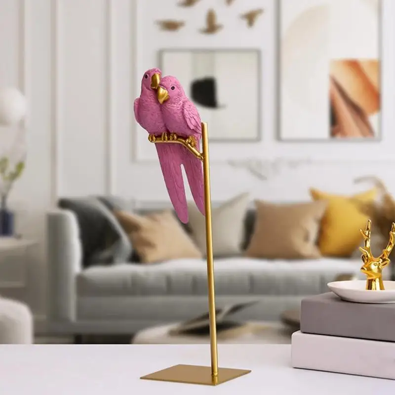 Скандинавская статуя попугая креативные полимерные искусственные животные