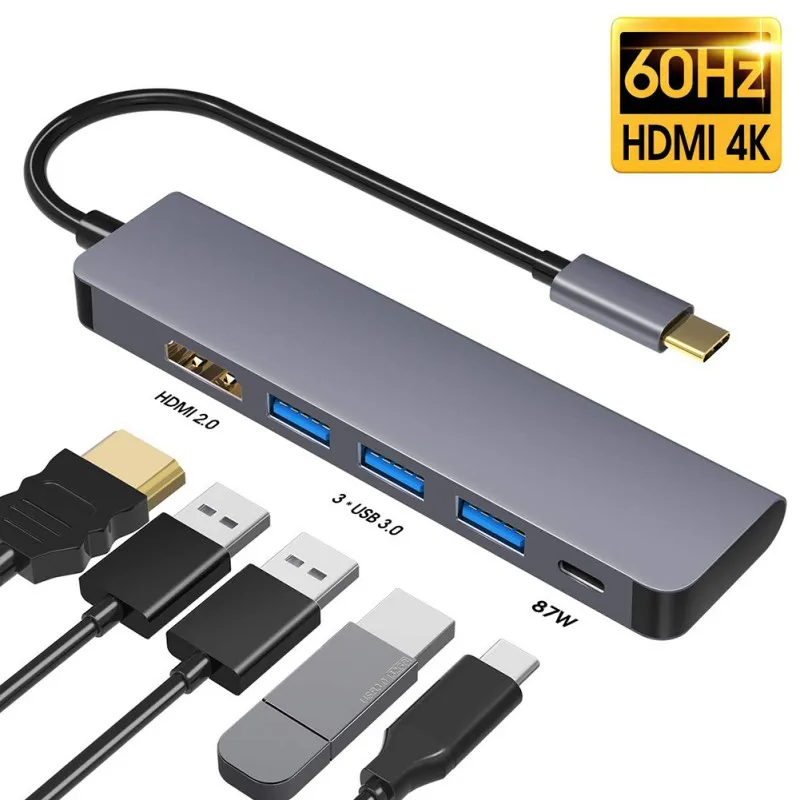 USB Type C HDMI цифровой AV мультипорт 3 1 адаптер PD зарядное устройство для Nintendo Switch
